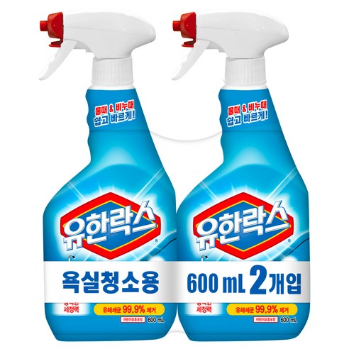 청소세제 추천 순위 유한양행 욕실청소용 세제, 600ml, 2개 지금 바로 확인하기