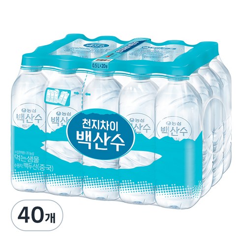 생수 500ml 추천 순위 백산수 무라벨 생수, 500ml, 40개 TOP 가성비 비교