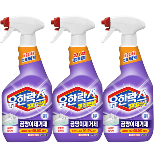 곰팡이세정제 추천 순위 유한락스 멀티액션 곰팡이 제거제, 510ml, 3개 TOP 가격 비교